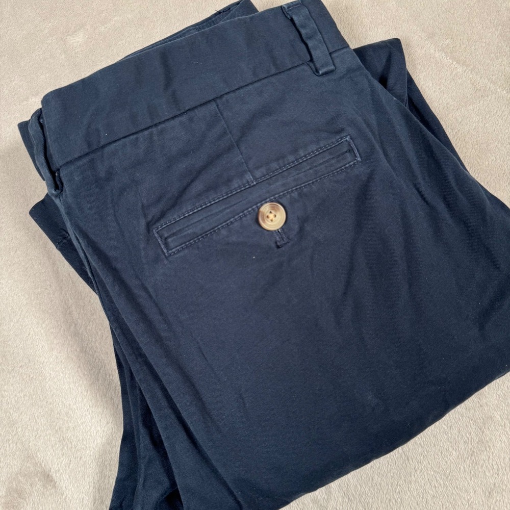 Vineyard Vines Breaker Pants Mens 33x30 Navy Blue Stretch Chino Chinos Casual